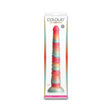 Colours Stacked 12 in. Dildo Red/Gold - Royal Sins