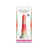 Colours Stacked 6 in. Dildo Red/Gold - Royal Sins