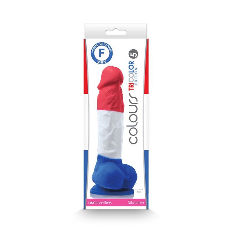 Colours Tricolor Edition 5 in. Dildo - Royal Sins