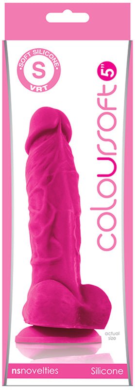 ColourSoft 5 in. Soft Dildo Pink - Royal Sins