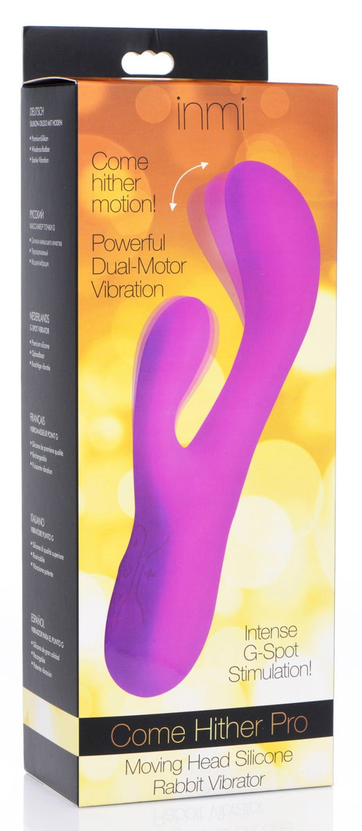 Come Hither Pro Silicone Rabbit Vibrator with Orgasmic Motion - Royal Sins