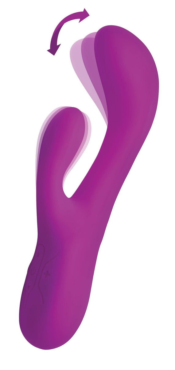 Come Hither Pro Silicone Rabbit Vibrator with Orgasmic Motion - Royal Sins