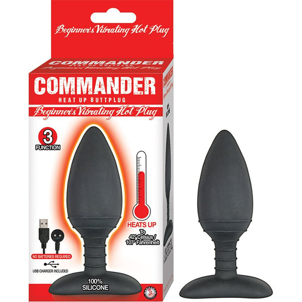 Commander Beginner Vibrating Hot Plug Black - Royal Sins