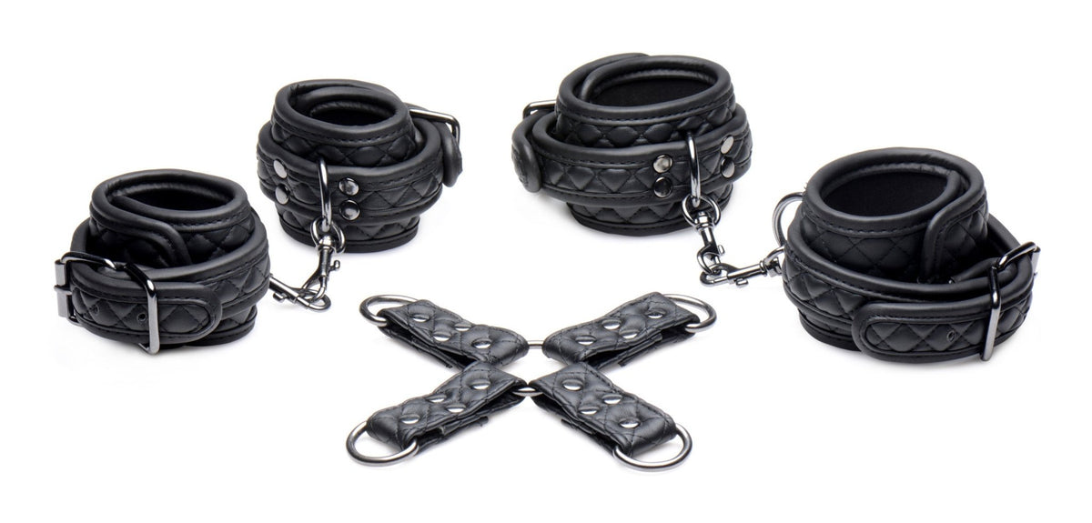 Concede Wrist and Ankle Restraint Set With Bonus Hog - Tie Adaptor - Royal Sins