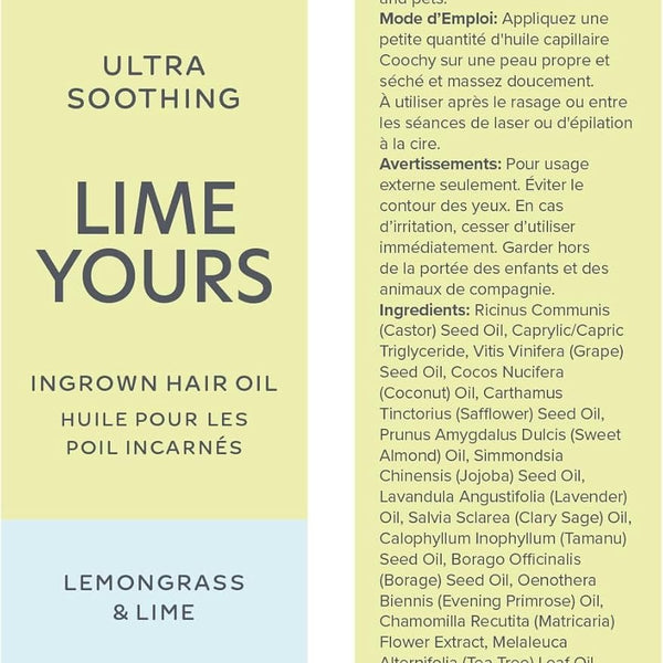 Coochy Ultra Lime Yours Ingrown Hair Oil 12.5ml - Lemongrass & Lime - Royal Sins