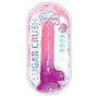 Cotton Candy Sugar Crush 6 in. Silicone Dildo Pink/Purple - Royal Sins