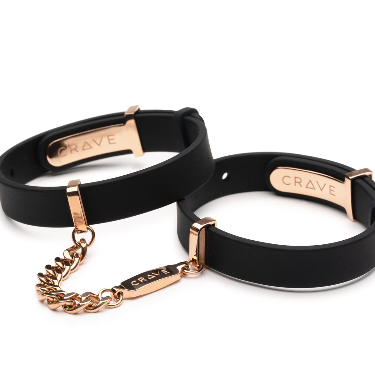 Crave ID Cuffs - Black/Rose Gold - Royal Sins