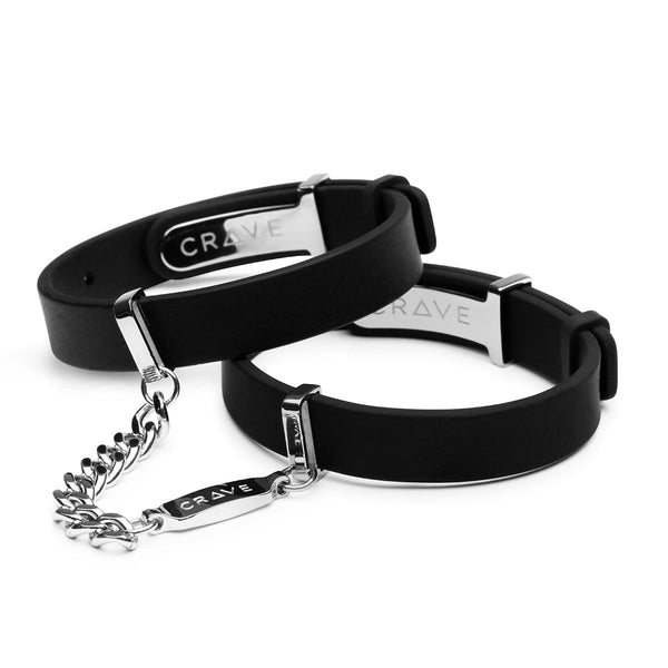 Crave ID Cuffs - Black/Silver - Royal Sins