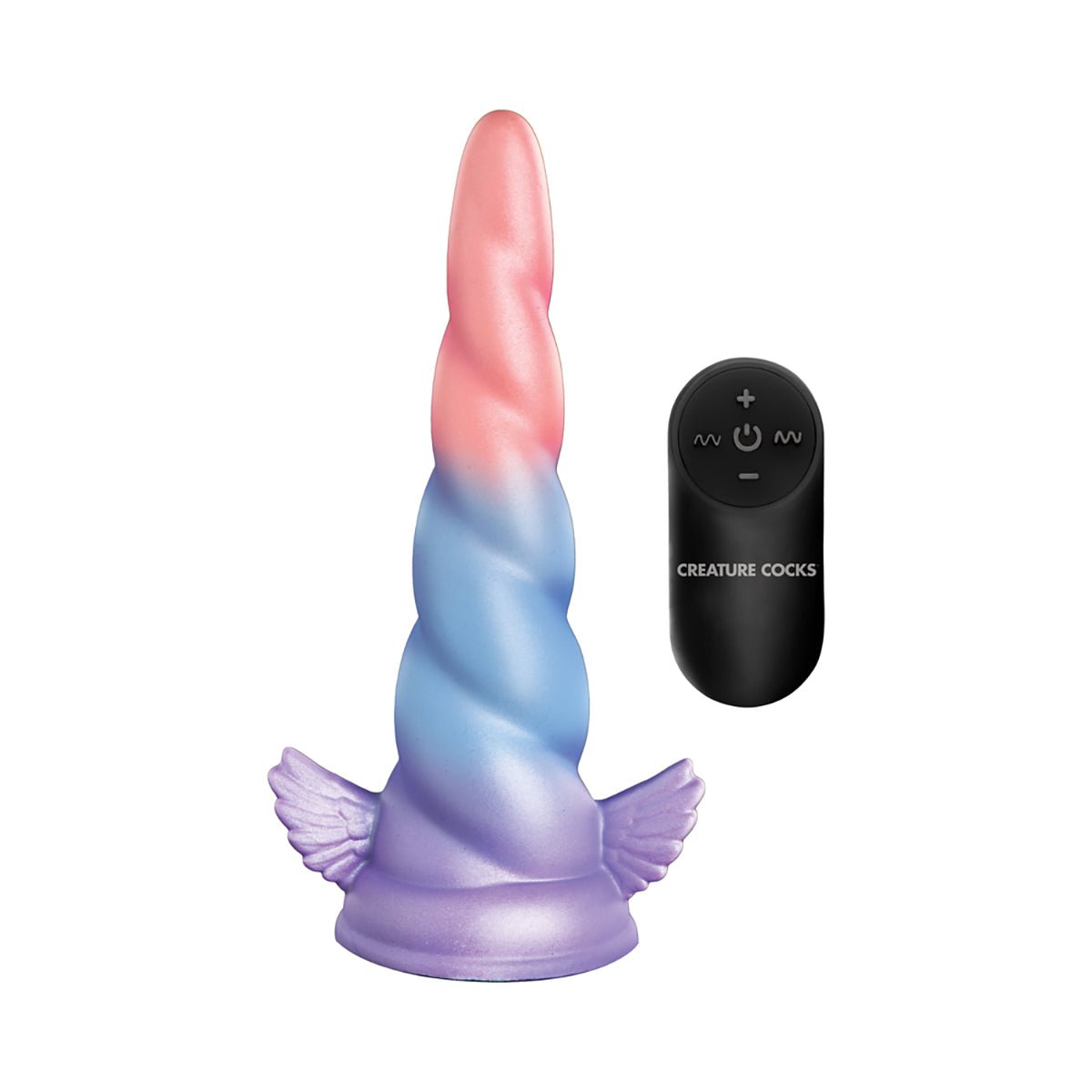 Creature Cocks Deluxe Dream Rider Vibrating Unicorn Silicone Dildo - Royal Sins