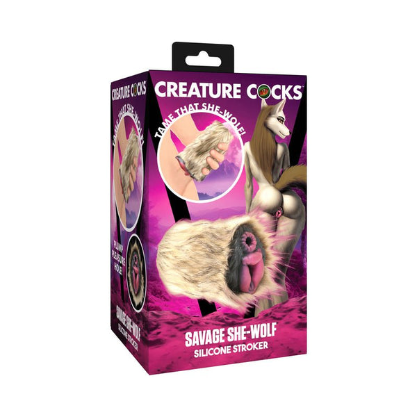 Creature Cocks Savage She - Wolf Silicone Stroker - Royal Sins