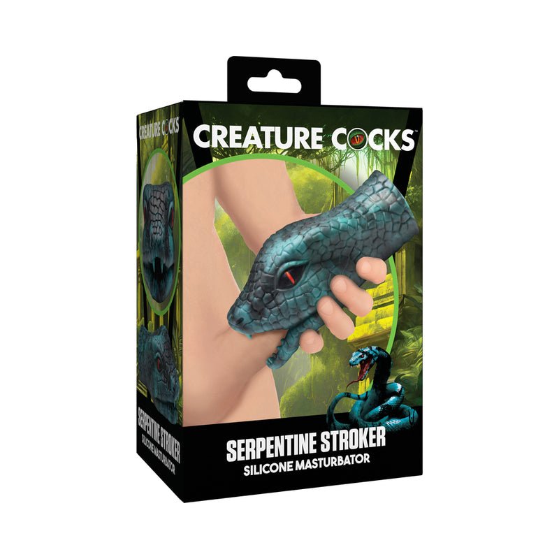 Creature Cocks Serpentine Stroker Silicone Masturbator Green - Royal Sins