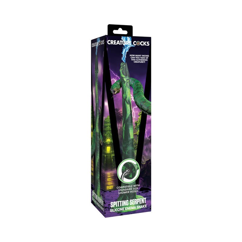 Creature Cocks Spitting Serpent Silicone Enema Snake - Royal Sins