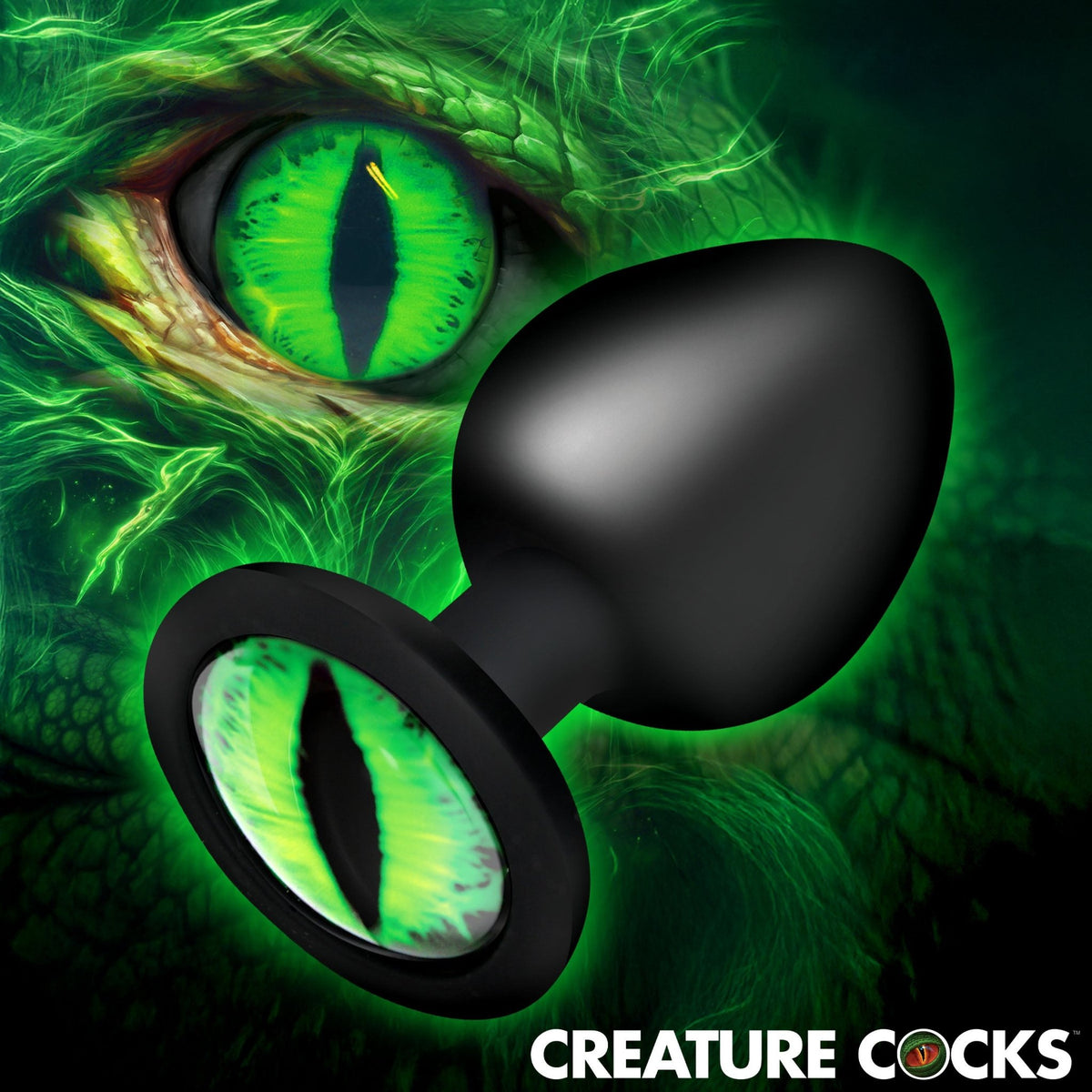 Creature Eye Green Eye Silicone Butt Plug - Large - Royal Sins