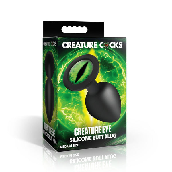 Creature Eye Green Eye Silicone Butt Plug - Medium - Royal Sins