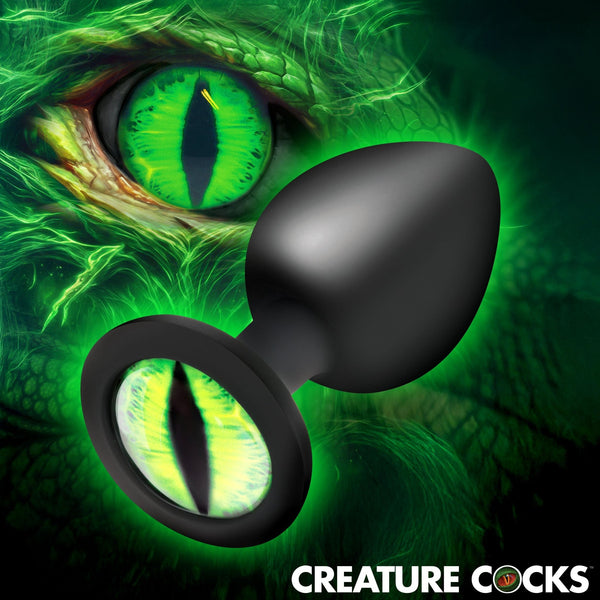 Creature Eye Green Eye Silicone Butt Plug - Medium - Royal Sins