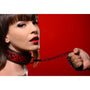 Crimson Tied Collar with Leash - Royal Sins