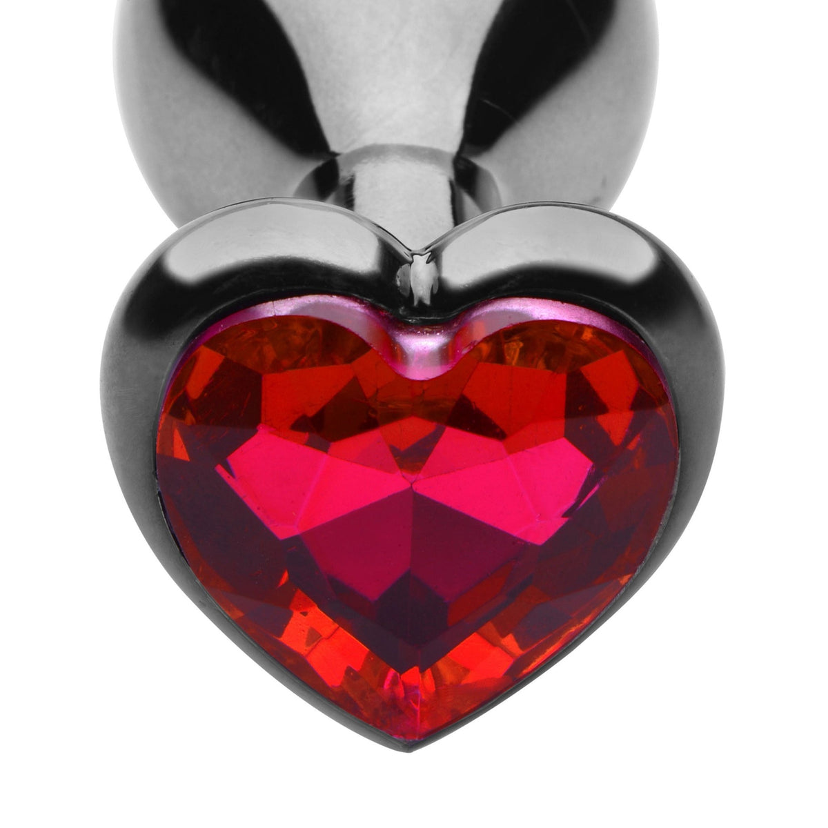 Crimson Tied Scarlet Heart Jewel Anal Plug - Royal Sins
