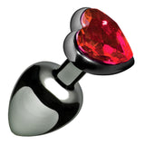 Crimson Tied Scarlet Heart Jewel Anal Plug - Royal Sins