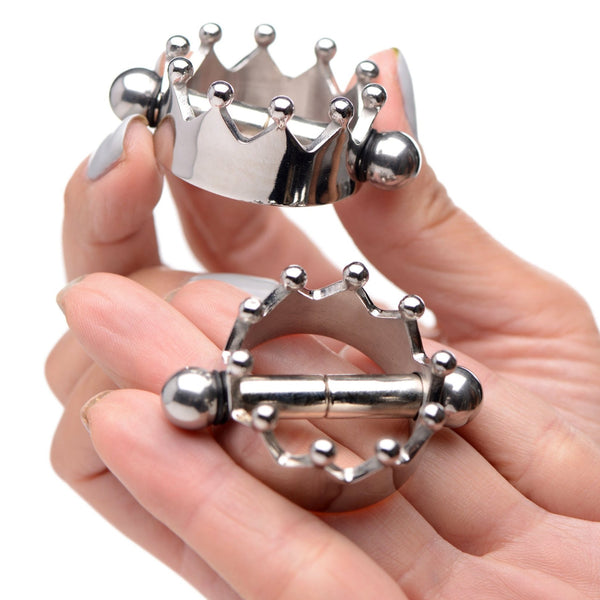 Crowned Magentic Nipple Clamps - Royal Sins