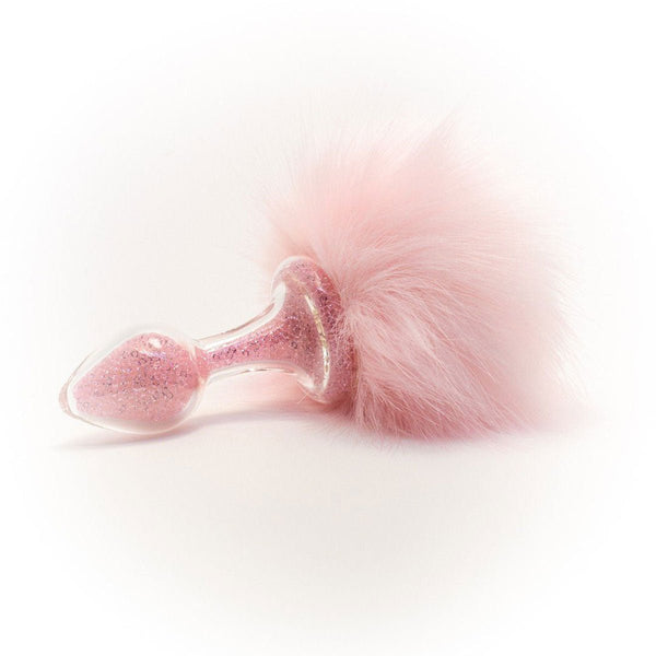 Crystal Delights Magnetic Sparkle Bunny Tail - Pink - Royal Sins
