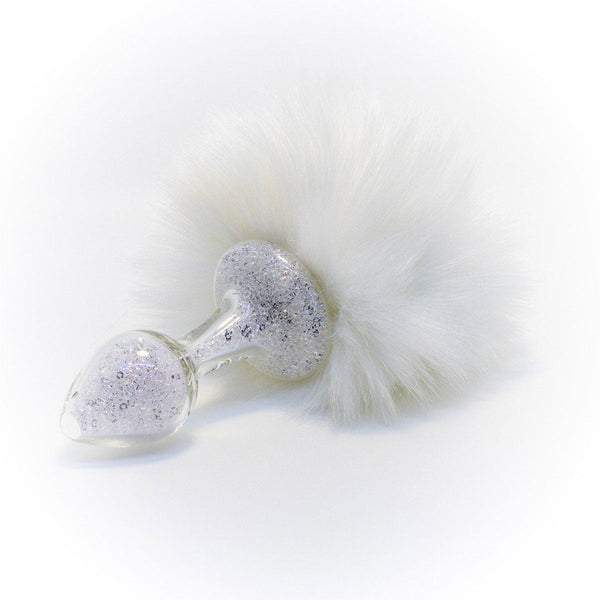 Crystal Delights Magnetic Sparkle Bunny Tail - White - Royal Sins