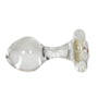 Crystal Delights Small Clear Plug - Aurora Borealis - Royal Sins