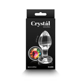 Crystal Desires Rainbow Gem Glass Plug Medium - Royal Sins