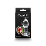 Crystal Desires Rainbow Gem Glass Plug Small - Royal Sins
