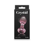Crystal Faceted Glass Anal Plug Pink - Royal Sins