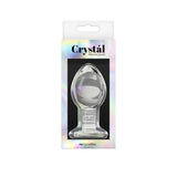 Crystal Glass Anal Plug Large Clear - Royal Sins