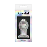 Crystal Glass Anal Plug Medium Clear - Royal Sins