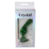 Crystal Glass Plug Angled Green - Royal Sins