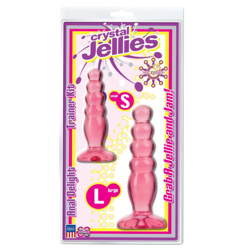 Crystal Jellies - Anal Delight Trainer Kit Pink - Royal Sins