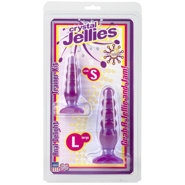 Crystal Jellies - Anal Delight Trainer Kit Purple - Royal Sins