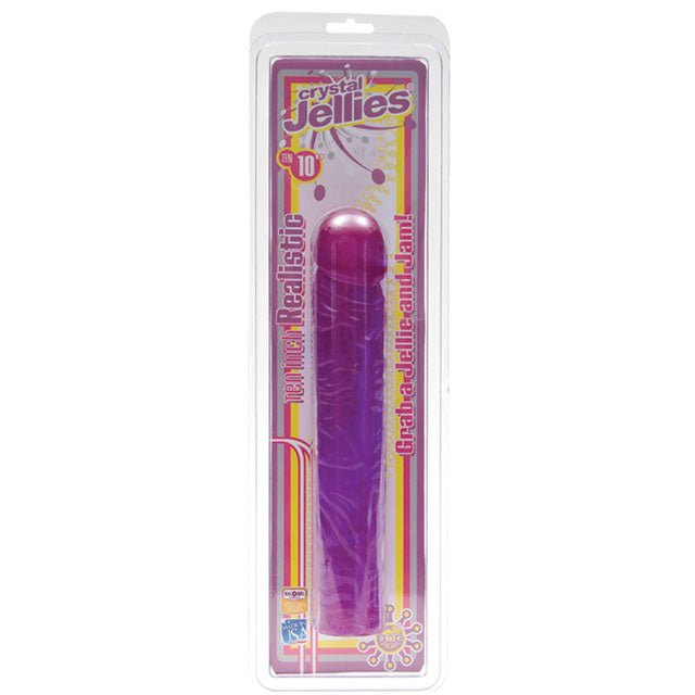 Crystal Jellies - Classic Dong Purple 10in - Royal Sins