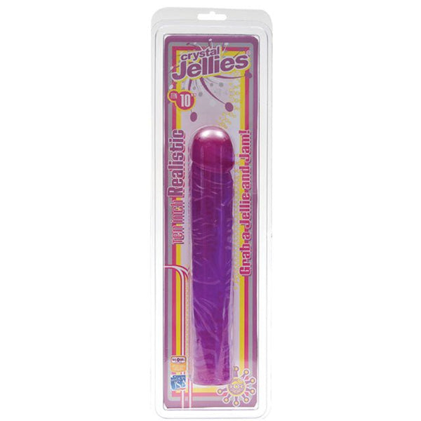 Crystal Jellies - Classic Dong Purple 10in - Royal Sins