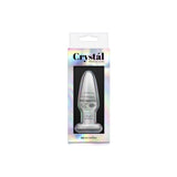 Crystal Tapered Glass Anal Plug Small Clear - Royal Sins