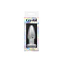 Crystal Tapered Glass Anal Plug Small Clear - Royal Sins