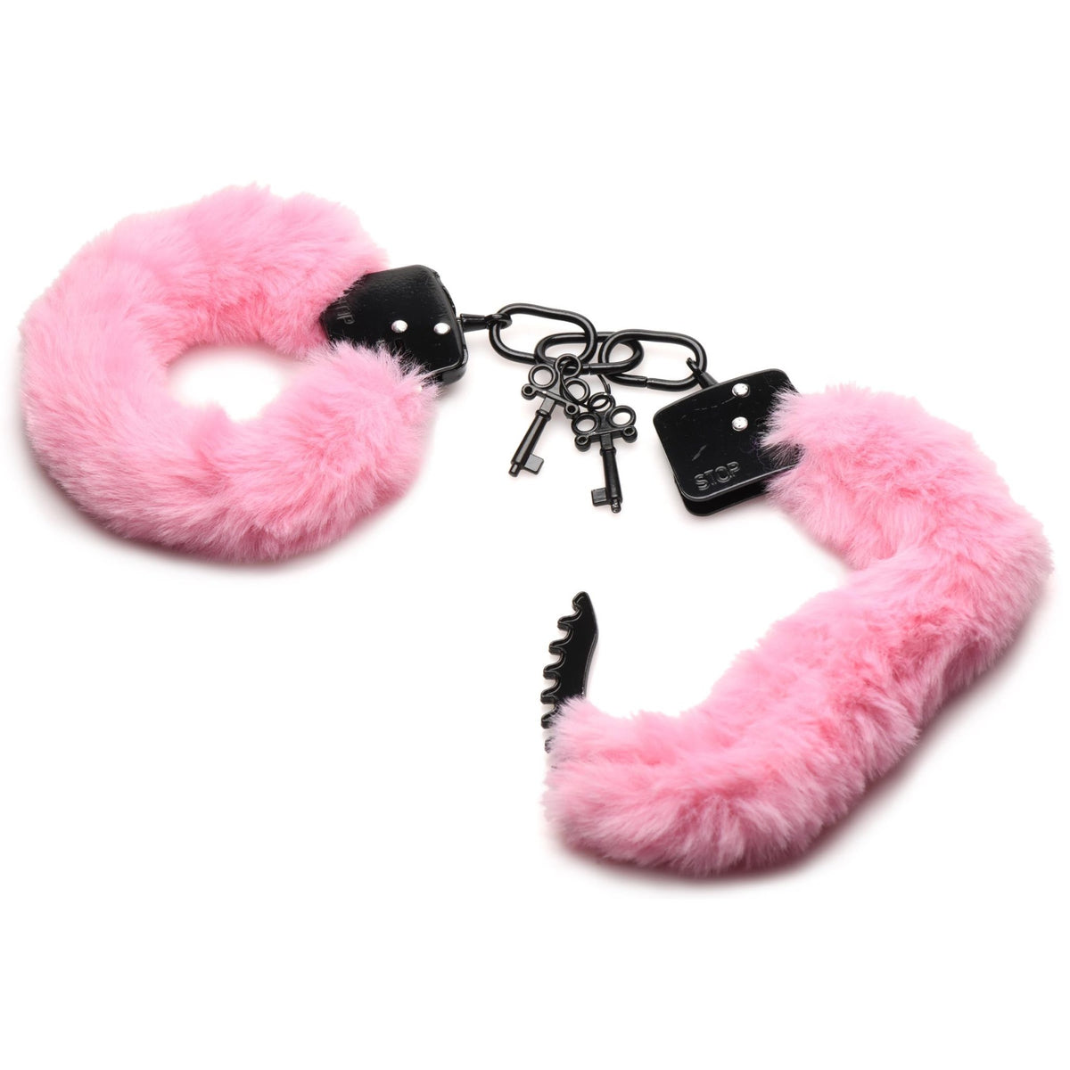 Cuffed in Fur Furry Handcuffs - Pink - Royal Sins