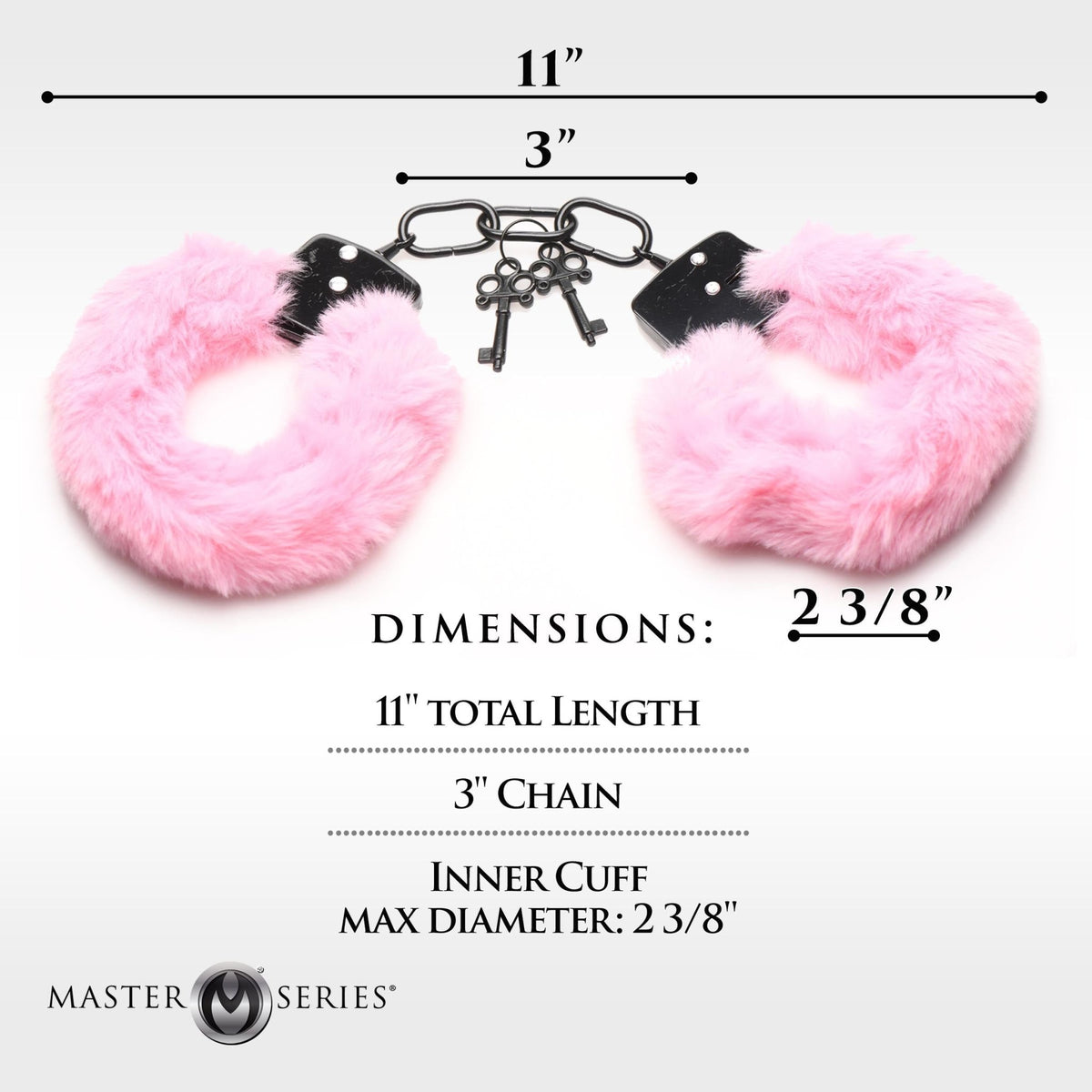 Cuffed in Fur Furry Handcuffs - Pink - Royal Sins