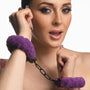 Cuffed in Fur Furry Handcuffs - Purple - Royal Sins