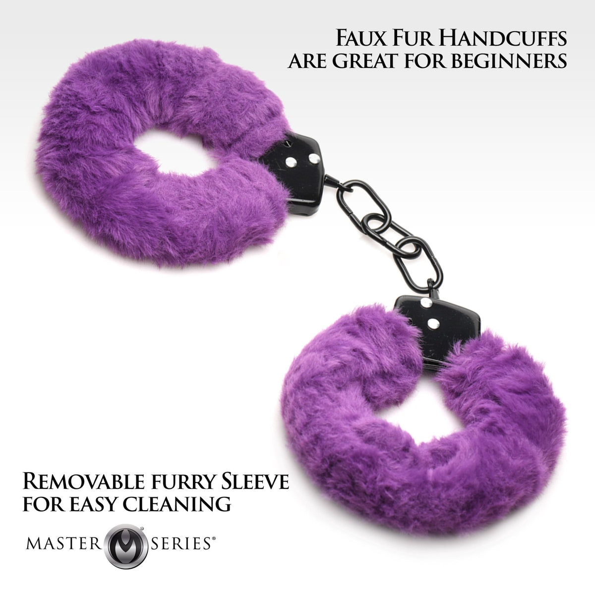 Cuffed in Fur Furry Handcuffs - Purple - Royal Sins