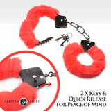 Cuffed In Fur Furry Handcuffs - Red - Royal Sins