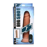 Curve Toys Big Shot 7 in. Vibrating Silicone Dildo with Suction Cup Light - Royal Sins