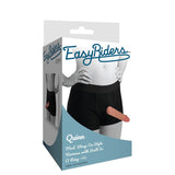 Curve Toys Easy Riders Quinn Mod Strap - On Style Harness with Built - in O - Ring Black M/L - Royal Sins