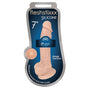 Curve Toys FLESHSTIXXX 7 in. Posable Silicone Dildo with Balls & Suction Cup Beige - Royal Sins