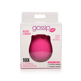 Curve Toys Gossip Cum Into Bloom Rechargeable Silicone Clitoral Stimulator Rose Crush Magenta - Royal Sins