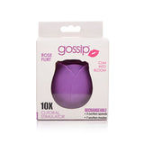 Curve Toys Gossip Cum Into Bloom Rechargeable Silicone Clitoral Stimulator Rose Flirt Violet - Royal Sins