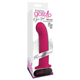 Curve Toys Gossip Gee Spot Rechargeable Remote - Controlled 7.5 in. Silicone Vibrating G - Spot Dildo Magenta - Royal Sins