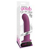Curve Toys Gossip Gee Spot Rechargeable Remote - Controlled 7.5 in. Silicone Vibrating G - Spot Dildo Violet - Royal Sins